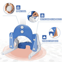 Load image into Gallery viewer, Gymax 3 in 1 Kids Basketball Hoop Set Adjustable Sports Activity Center w/ Balls Blue