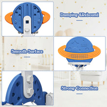 Load image into Gallery viewer, Gymax 3 in 1 Kids Basketball Hoop Set Adjustable Sports Activity Center w/ Balls Blue