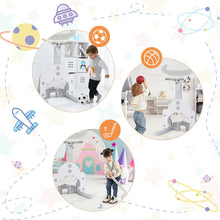 Load image into Gallery viewer, Gymax 3 in 1 Kids Basketball Hoop Set Adjustable Sports Activity Center w/ Balls White