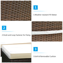 Load image into Gallery viewer, Gymax 5PCS Rattan Patio Dining Table & Chair Set Outdoor Furniture Set w/ Cushion