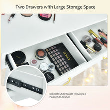 Load image into Gallery viewer, Gymax Vanity Dressing Table Set Touch Screen 3 Lighting Modes Mirror Padded Stool