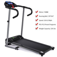 Load image into Gallery viewer, Gymax Folding Treadmill 1100W Electric Motorized Running Jogging Walking Machine
