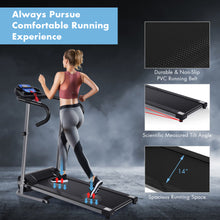 Load image into Gallery viewer, Gymax Folding Treadmill 1100W Electric Motorized Running Jogging Walking Machine