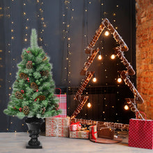 Load image into Gallery viewer, Gymax 4FT Pathway Christmas Tree Artificial Xmas Tree w/ Pine Cones Red Berries