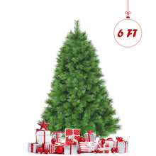 Load image into Gallery viewer, Gymax 6Ft Christmas Tree Artificial Hinged Tree w/ Metal Stand 586 Branch Tips