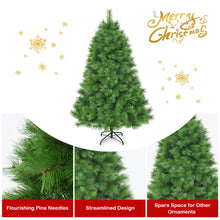 Load image into Gallery viewer, Gymax 6Ft Christmas Tree Artificial Hinged Tree w/ Metal Stand 586 Branch Tips