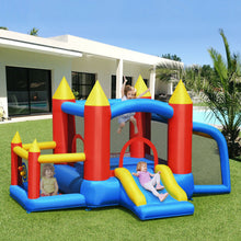 Load image into Gallery viewer, Gymax Kid Inflatable Bounce House Slide Jumping Castle w/Soccer Goal Ball Pit & Blower