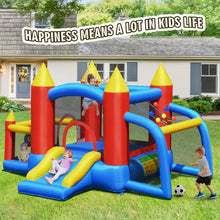 Load image into Gallery viewer, Gymax Kid Inflatable Bounce House Slide Jumping Castle w/Soccer Goal Ball Pit & Blower