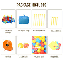Load image into Gallery viewer, Gymax Kid Inflatable Bounce House Slide Jumping Castle w/Soccer Goal Ball Pit & Blower
