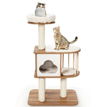 Load image into Gallery viewer, Gymax 46'' Modern Wooden Cat Tree with Platform & Washable Cushions for Kittens & Cats