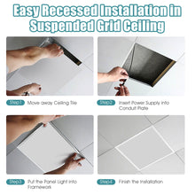 Load image into Gallery viewer, Gymax 2x2FT LED Flat Panel Light 4400LM 40W 5000K Dimmable Drop Ceiling Home Office