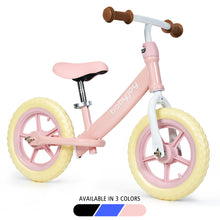 Load image into Gallery viewer, Gymax 12'' Balance Bike Kids No-Pedal Learn To Ride Pre Bike w/ Adjustable Seat