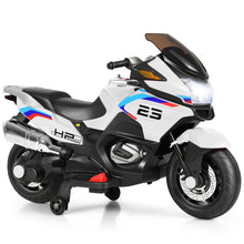 Load image into Gallery viewer, Gymax 12V Electric Kids Ride On Motorcycle w/ Training Wheels Red/Black/White