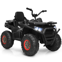 Load image into Gallery viewer, Gymax 12V Electric Kids Ride On Car ATV 4-Wheeler Quad w/ LED Light Black/Red/White