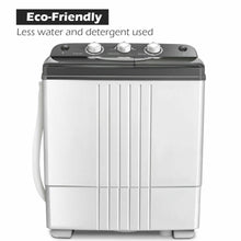 Load image into Gallery viewer, Gymax Portable Washing Machine Compact Twin Tub 20 lbs Capacity Washer Spinner