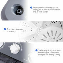 Load image into Gallery viewer, Gymax Portable Washing Machine Compact Twin Tub 20 lbs Capacity Washer Spinner