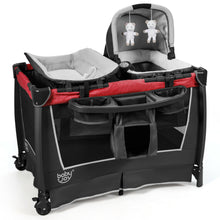 Load image into Gallery viewer, Gymax 4-in-1 Convertible Portable Baby Playard Newborn Napper w/ Toys & Music