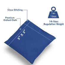 Load image into Gallery viewer, Gymax Weather Resistant Cornhole Bags Blue and Red Set 12 Beanbag Toss Game Sports