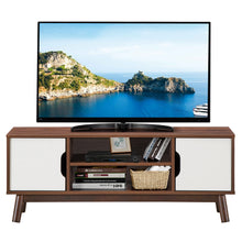 Load image into Gallery viewer, Gymax TV Stand Entertainment Media Center Console For TV's up to 50'' w/Cabinet White