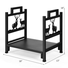 Load image into Gallery viewer, Gymax 18'' Firewood Log Rack Wood Lumber Storage Holder for Fireplace Stove Fire Pit