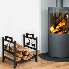 Load image into Gallery viewer, Gymax 18'' Firewood Log Rack Wood Lumber Storage Holder for Fireplace Stove Fire Pit