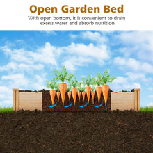 Load image into Gallery viewer, Gymax Raised Garden Bed Wooden Garden Box Planter Container U-Shaped Bed 92.5x95x11in
