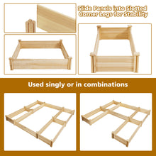 Load image into Gallery viewer, Gymax Raised Garden Bed Wooden Garden Box Planter Container U-Shaped Bed 92.5x95x11in