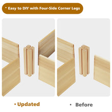 Load image into Gallery viewer, Gymax Raised Garden Bed Wooden Garden Box Planter Container U-Shaped Bed 92.5x95x11in