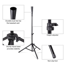 Load image into Gallery viewer, Gymax Baseball Softball Batting Tee Tripod Training Height Adjustable 28'' - 44''