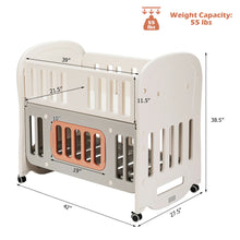 Load image into Gallery viewer, Gymax 6-in-1 Baby Bed Crib w/ 2'' Mattress & Space Storage Convertible Toddler Playard