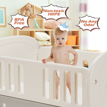 Load image into Gallery viewer, Gymax 6-in-1 Baby Bed Crib w/ 2'' Mattress & Space Storage Convertible Toddler Playard