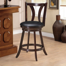 Load image into Gallery viewer, Gymax Set of 4 Swivel Bar stool 24'' Counter Height Leather Padded Dining Kitchen Chair