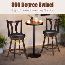 Load image into Gallery viewer, Gymax Set of 4 Swivel Bar stool 24'' Counter Height Leather Padded Dining Kitchen Chair