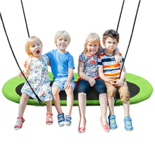 Load image into Gallery viewer, Gymax 60'' Saucer Tree Swing Surf Outdoor Adjustable Kids Giant Oval Platform Swing Set