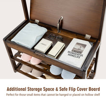 Load image into Gallery viewer, Gymax 5 In 1 Bamboo Coat Rack Shoe Bench Entryway Hall Tree w/10 Dual Hook Storage Box