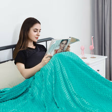 Load image into Gallery viewer, Gymax 25lbs Heavy Weighted Blanket 3 Piece Set w/Hot & Cold Duvet Covers 60''x80'' Green