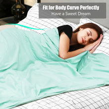 Load image into Gallery viewer, Gymax 25lbs Heavy Weighted Blanket 3 Piece Set w/Hot & Cold Duvet Covers 60''x80'' Green