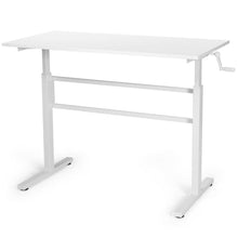 Load image into Gallery viewer, Gymax Standing Desk Height Adjustable Sit to Stand Workstation w/Crank Handle White