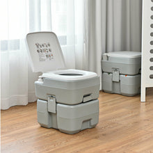 Load image into Gallery viewer, Gymax 5.3 Gallon 20L Portable Travel Toilet RV Camping Potty Commode Indoor Outdoor
