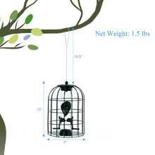 Load image into Gallery viewer, Gymax Squirrel-proof Caged Tube Wild Bird Feeder Outdoor Metal Seed Guard Deterrent