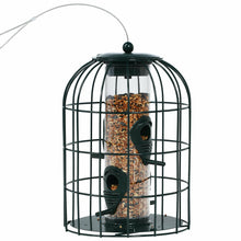 Load image into Gallery viewer, Gymax Squirrel-proof Caged Tube Wild Bird Feeder Outdoor Metal Seed Guard Deterrent