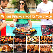 Load image into Gallery viewer, Gymax Heavy Duty Cast Iron Charcoal Grill Tabletop BBQ Grill Stove for Camping Picnic