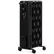 Load image into Gallery viewer, Gymax 1500W Oil Filled Radiator Space Heater w/ 3 Heating Modes Black/White