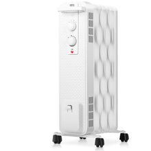 Load image into Gallery viewer, Gymax 1500W Oil Filled Radiator Space Heater w/ 3 Heating Modes Black/White