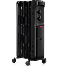 Load image into Gallery viewer, Gymax 1500W Oil Filled Radiator Heater Space Heater w/ 3 Heat Settings Black/White