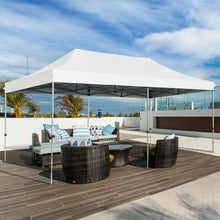 Load image into Gallery viewer, Gymax 10'x20' Pop up Canopy Tent Folding Heavy Duty Sun Shelter Adjustable W/Bag White