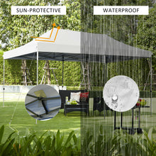 Load image into Gallery viewer, Gymax 10'x20' Pop up Canopy Tent Folding Heavy Duty Sun Shelter Adjustable W/Bag White
