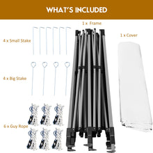 Load image into Gallery viewer, Gymax 10'x20' Pop up Canopy Tent Folding Heavy Duty Sun Shelter Adjustable W/Bag White