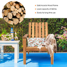Load image into Gallery viewer, Gymax 4PCS Outdoor Wooden Adirondack Chair Patio Lounge Chair w/ Armrest Natural
