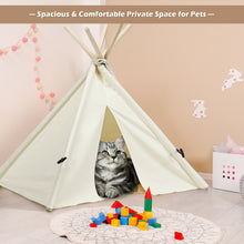 Load image into Gallery viewer, Gymax Pet Teepee Dog Puppy Cat Bed Portable Pet Canvas Tent & House Indoor Outdoor